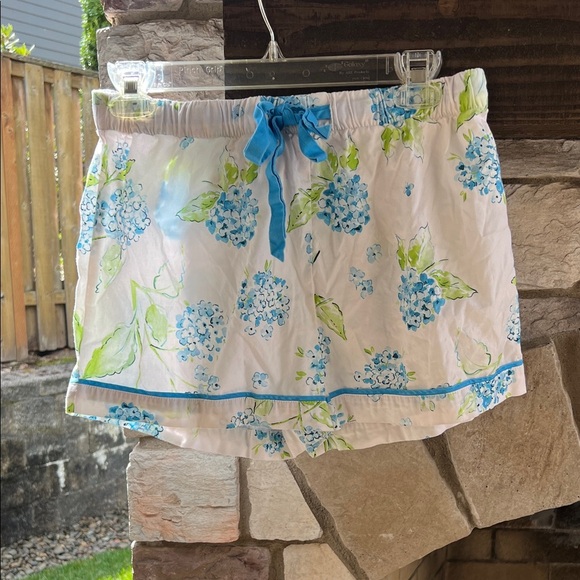 Floral Print hydrangea Kiel James Patrick  PajamaShorts Small - Picture 4 of 5